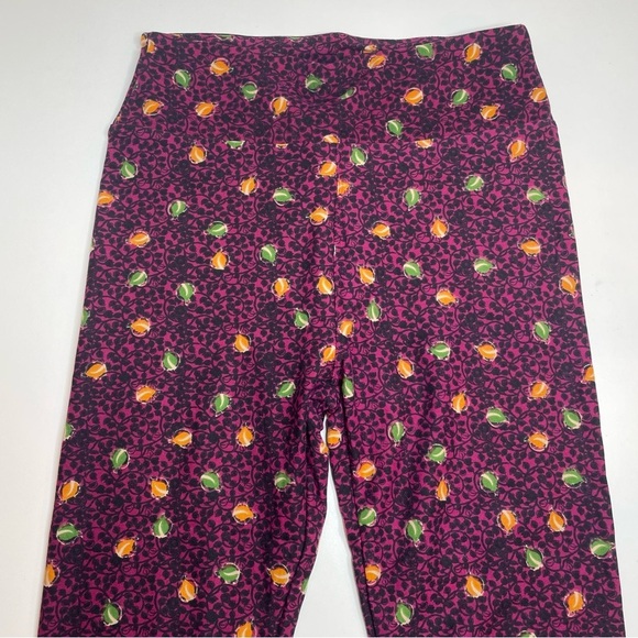 LuLaRoe Leggings OS One Size Set of 3 Yellow Abstract Pink Aztec Purple Vine - Picture 2 of 7